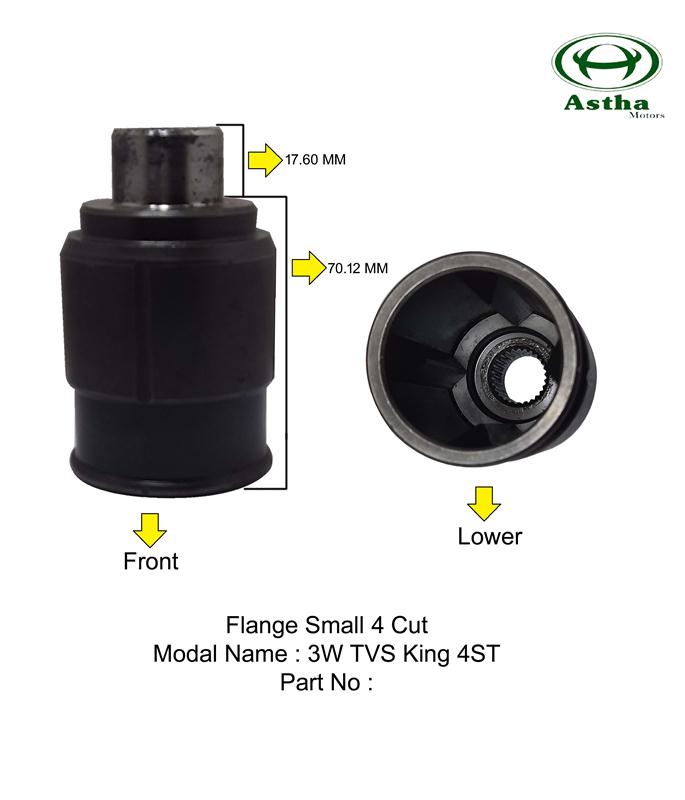 Flange MS-Small 3W TVS King 4St N/M